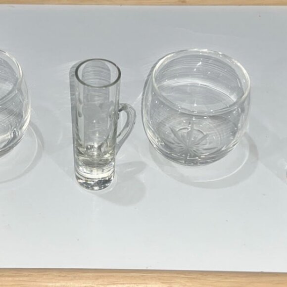 🔴SOLD🔴 Used Great Condition 6 Piece Set 3 Shot Glasses 3 Glasses - Picture 4 of 7